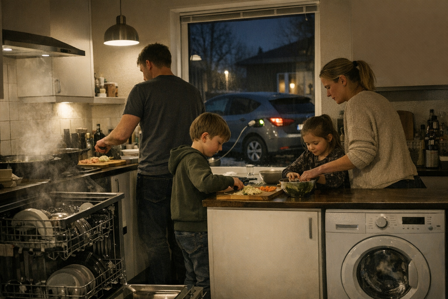 bankr - 05 (1920 x 1080 px) Hånd der peger på elregning ved siden af en elmåler