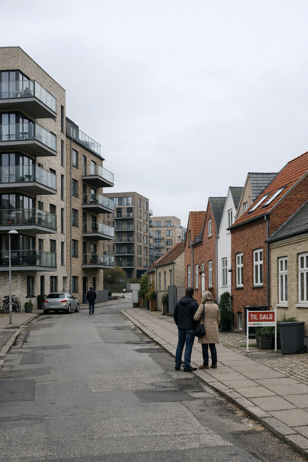 Graf der sammenligner prisstigninger i Aarhus og København